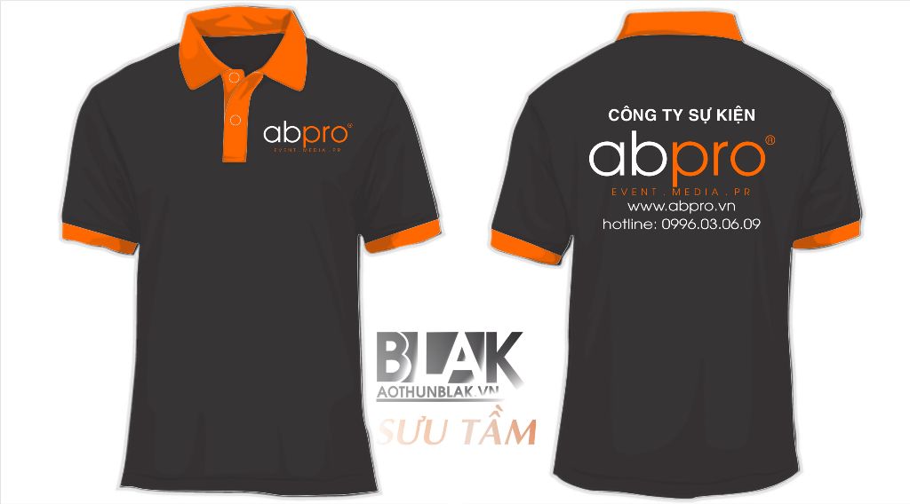 Mẫu thiết kế áo thun đồng phục công ty sự kiện ABPRO